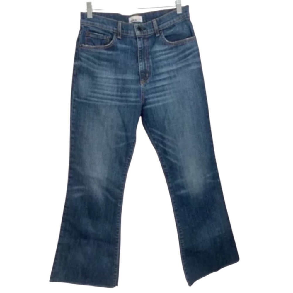 ASKK NY The Geek Crop Flare Jeans Auburn Wash Size 29